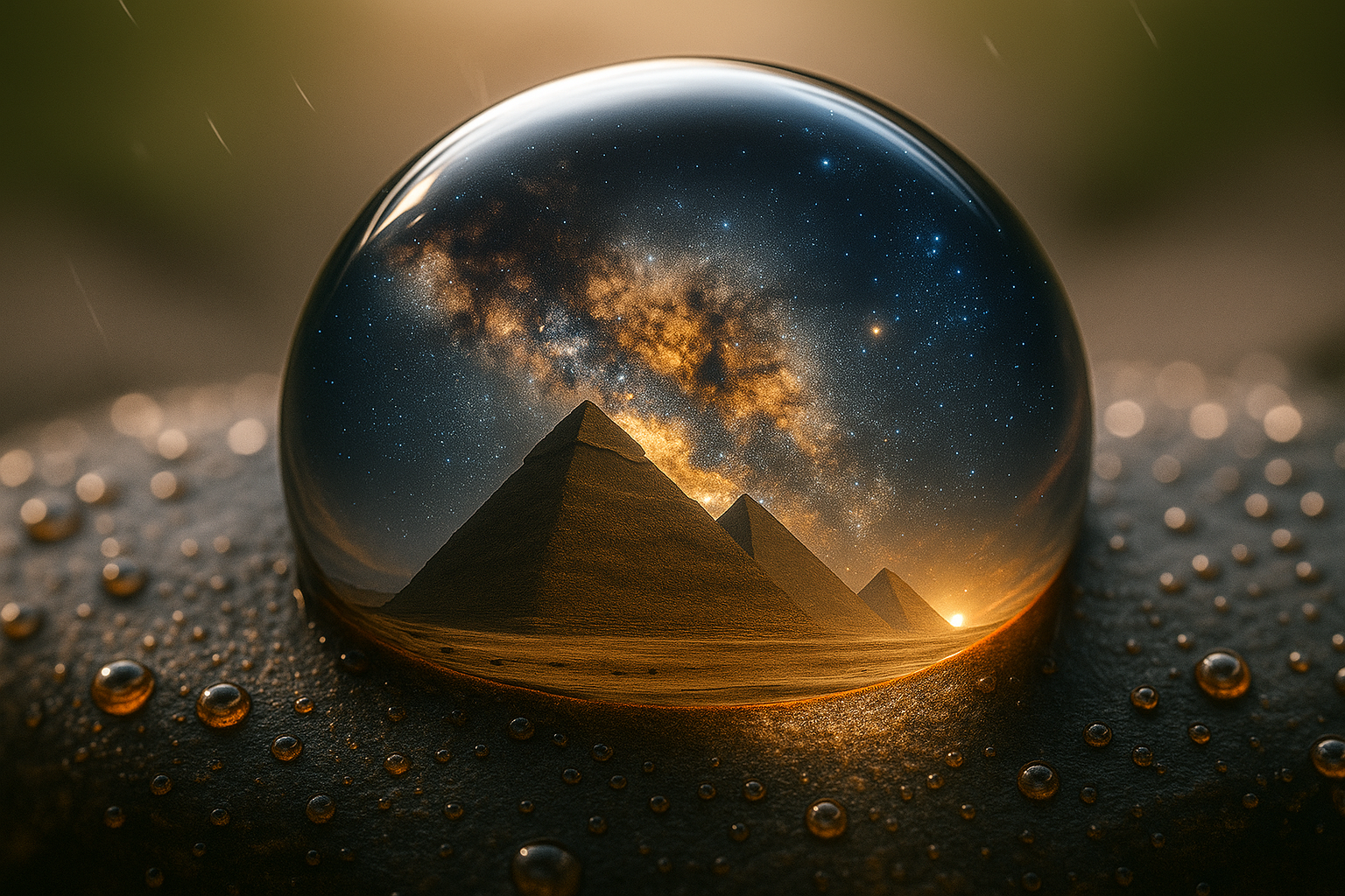 A person stands at a sunset crossroads, with a city to the left and a winding path to the right.